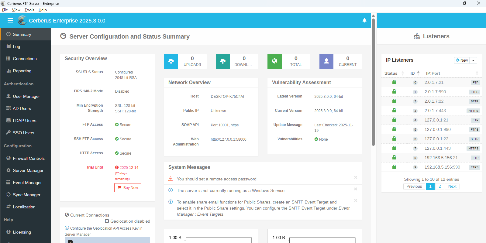 Cerberus FTP Serverͼ2